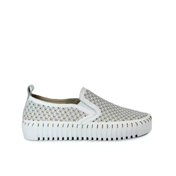ZAPATILLAS FRESCAS DE PIEL THE HAPPY MONK BLOCK 001 BLANCO - 1