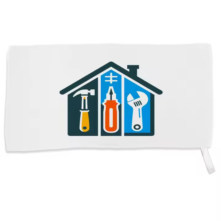 MERCHANDMANIA TOALLA PEQUEÑA ABSORBENTE logo profesional manitas bricolaje suave personalizada con cinta elastica - 1