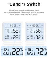 Sensor De Temperatura Y Humedad WiFi Tuya Para Casa Inteligente Con Control Remoto Bluetooth Compatible Con APP Hygrometer Thermometer - details 9