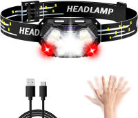 Lámpara Frontal LED De 9 Luces Fuertes Recargable Por USB Con Sensor De Movimiento Luz Portátil Para Pesca Camping Actividades Al Aire Libre - details 7