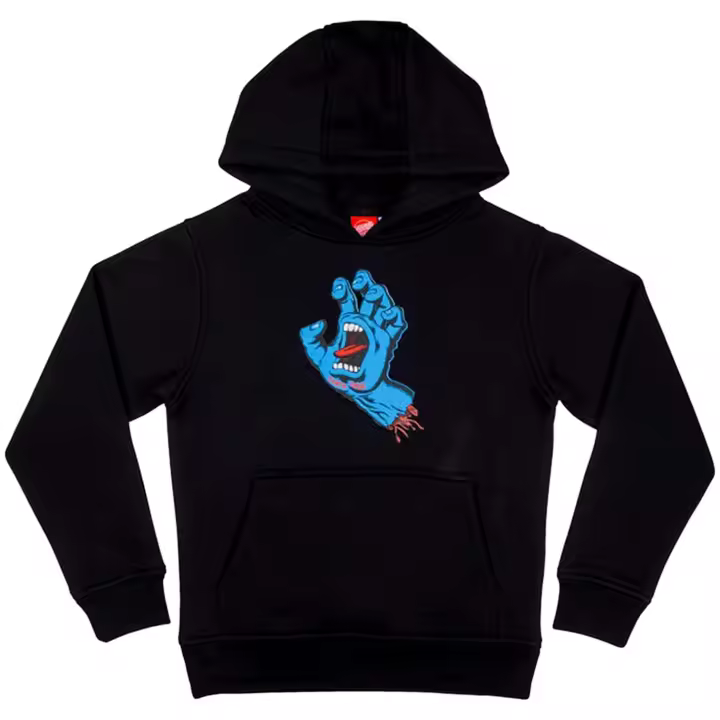Sudadera Santa Cruz Youth Screaming Hand Hood para kids en color negro - 1