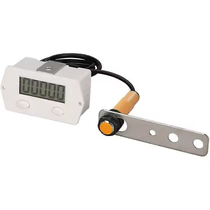 Digital Counter Electronic Clicker Counter Magnetic High Sensitive Row Number Xj-5j Clicker Counter White Industrial Control Switchwhite1pcs) - 1