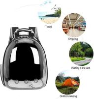 Cat Backpack Carriers,Pet Bubble Backpack,Breathable Pet Capsule Knapsack Airline Approved Small Space (Black) - details 1