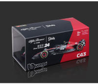 Modelo De Carrera F1 Alfa Romeo 1:43 Burago Adorno Para Niños Juguete Colección Metal Sin Batería Regalo De Navidad Bottas 77# - details 8