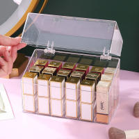 Organizador De Maquillaje Para Labiales Y Pinceles De Cejas En Plástico Transparente Estilo De Escritorio Para Uso Doméstico - details 4
