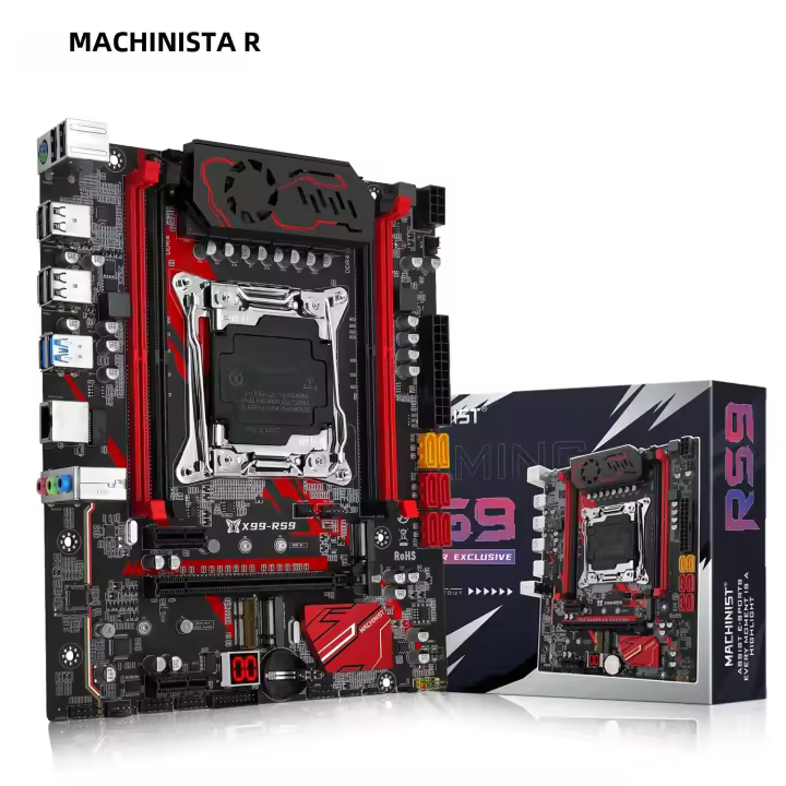 Placa Base MACHINIST X99 RS9 Para CPU Xeon E5 2640 2666 2667 2670 V3/V4 Soporte LGA 2011-3 Slot DDR4 RAM M.2 NVME 128GB RAM - 1