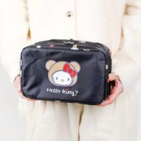 Bolso De Maquillaje Sanrio Hello Kitty De Gran Capacidad Plegable Portátil Colgable Para Mujer Regalo De Cumpleaños - details 10