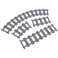 Bloques De Construcción MOC Creativo Para Niños Riel De Cruzación Y Curva De Vías De Tren Juguetes DIY De Bloques Pequeños Compatible Con Lego - details 1