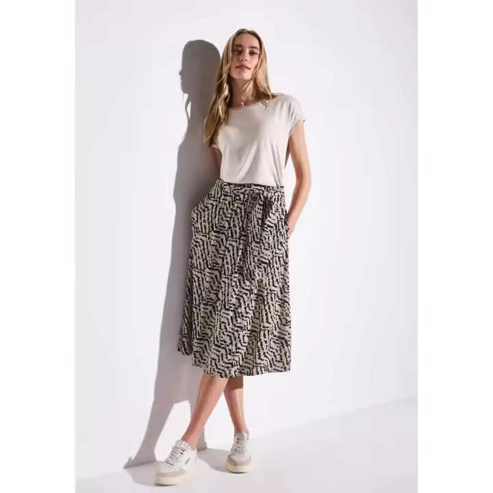 Street One Mod. PS361702 - Falda cruzada estampada con cintura elástica para mujer - 1
