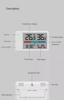 Termómetro Y Higrómetro Inteligente Xiaomi MiaoMiaoCe Estación Meteorológica Digital Multifuncional Con Reloj Sensor Para El Hogar - details 7