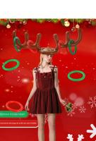 Nueva Decoración Inflable De Cabeza De Ciervo Para Navidad Juguete Modelo Inflable Para Interior Y Exterior Adorno De Jardín Para Fiesta De Año Nuevo - details 5