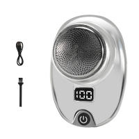 Afeitadora Eléctrica Portátil USB Recargable Mini Afeitado Electrónico Impermeable Con Pantalla LED Inteligente Para Hombre - details 11