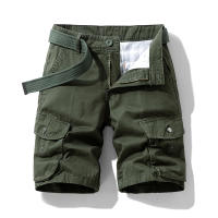 Shorts De Verano Para Hombres Con Múltiples Bolsillos Pantalones Casuales De Algodón Resistente a La Wear Oversized Longitud De Rodilla Workwear - details 1