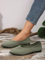 Zapatos Planos De Mujer Con Punta Puntiaguda Y Color Sólido Zapatos Slip-on Transpirables Y Casuales Ballet Flat Zapatos Para Mujer Loafer - details 39