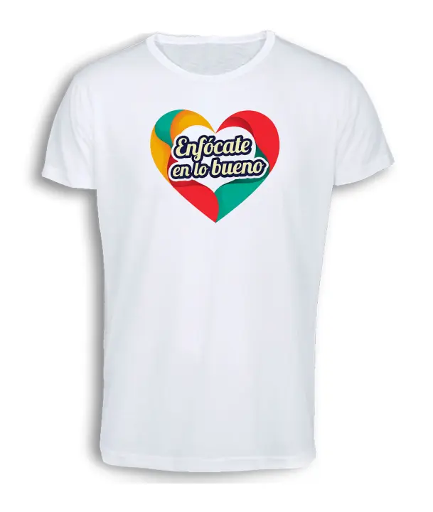 MERCHANDMANIA CAMISETA TACTO ALGODÓN frase motivadora psicologia positiva positividad cotton touch tshirt - 1