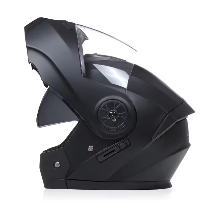 Casco De Motocicleta Con Aprobar Dot Doble Lente Para Carreras Protección Completa Invierno Modulable Hombre ABS 1.11kg - 1