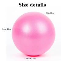 Bola De Equilibrio Deportiva De Yoga Pilates Gruesa Y Explosiva 25cm Mini Scrub Para Fitness Y Ejercicios De Salud Tamaño 22cm - details 0
