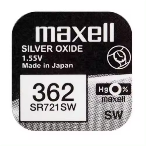 CABLEPELADO Pila de Boton oxido Plata | Pila 362 | Pila SR721SW | Voltaje de la Pila: 1,55 V | Capacidad de batería: 27 mAh | 1 Unidad - 1