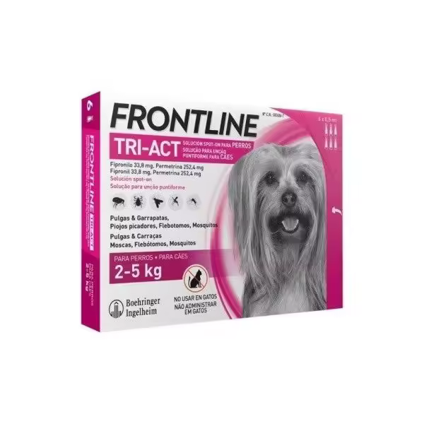 FRONTLINE TRI-ACT XS 2-5 kg (6 pipetas) - 1