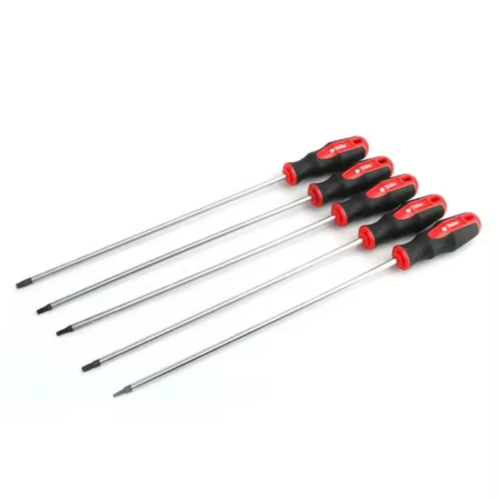 Llave De Destornillador Magnética Extra Larga 15.7 Pulgadas Con Agujero S2 Acero T15 T20 T25 T27 T30 Herramienta Manual Para Reparación De Automóviles Y Hogar - 1