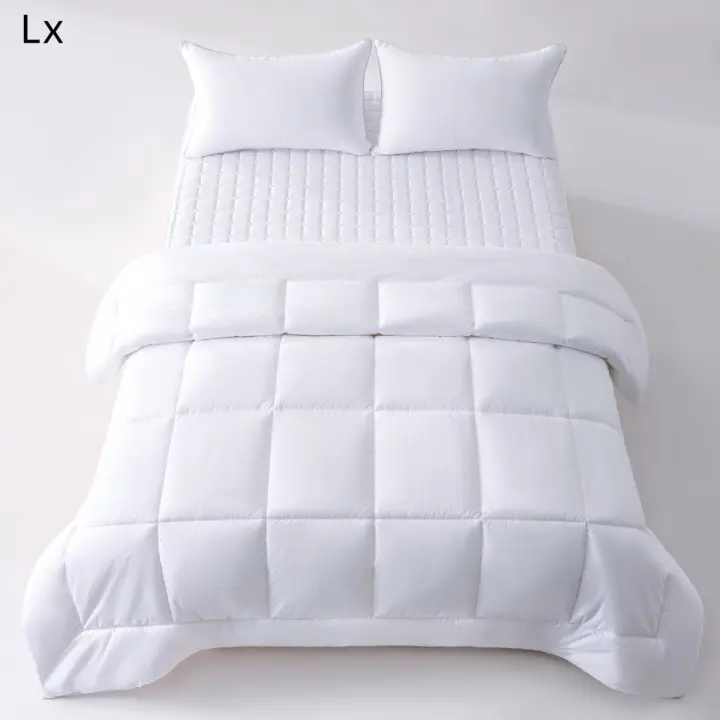 Relleno de Nordico Premium Blanco150*220cm 220*200cm 220*220cm 240*220cm  260x240cm, 270*270cm100% Poliéster, Fibra Ultra Suave de 250 g/m², Cubierta de Microfibra 90 gsm, Diseño Cuadrado Atemporal, Lavable, Fabricado en España, - 1