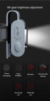 Lámpara Frontal Multifuncional LED Portátil Con Carga Magnética Luz De Ropa Para Correr Luz Fuerte De Silicona Para Trabajo - details 4