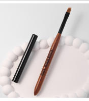 Pincel De Arte Para Uñas Con Mango De Madera Redondo Ombre 1Pc Pincel De Gel UV Polvo De Acrílico Dibujo De Uñas En Color Gradiente - details 11