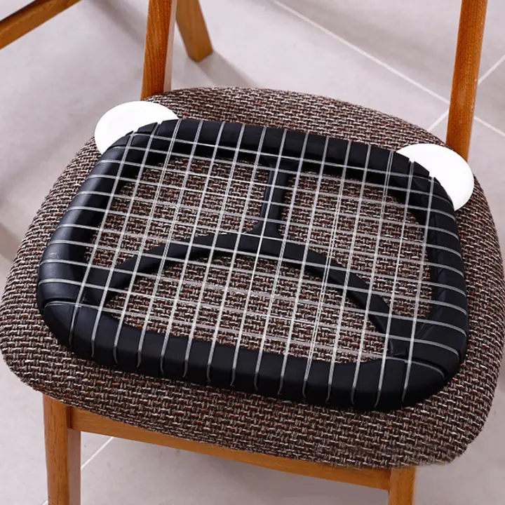 Cojín De Asiento PVC Para Alivio De La Presión Y Dolor De Espalda Malla Gris Verde Azul Rojo Tamaño 40x40x6cm Silla De Computadora Sumar Verano - 1