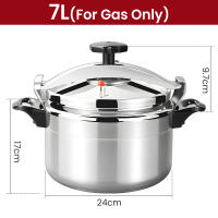 Olla a Presión de Aluminio 7L Anti-explosión | Multifunción para Cocina de Gas | Ideal Casa/Restaurante con 5 Válvulas de Seguridad - details 1