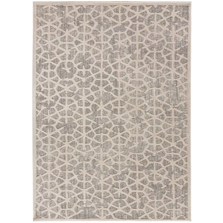 ATTICGO Alfombra de Interior Estilo Geométrico en Beige - PAULA 1271 | 80X150, 140X200, 160X230 cm - 1