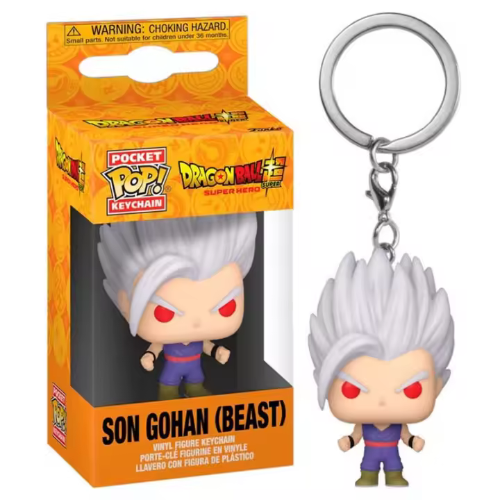 Funko Pop! Llavero Keychain Dragon Ball Super, Son Gohan (Beast) - 1