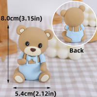 Toppers De Pastel Oso Oscuro Para Fiesta De Cumpleaños De Niños Y Niñas Decoración De Pastel Con Letras Oso Estrellas Nubes Para Baño De Muyerno - details 15