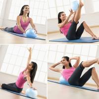 Bola De Yoga De 25cm Bola De Gimnasia De Fitness Plegable Antirrota Con Clip Transparente Y Engrosada Para Pilates - details 26