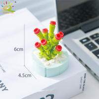 Bloques De Construcción HUIQIBAO MOC Con Plantas Succulentas Y Flor Eterna Jardín Bonsái Romántico Para Adultos Y Niños - details 12