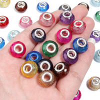 Lote De 20 Piezas De Cuentas De Resina Facetadas 14mm Con Agujero Grande Para Joyería DIY Pulseras Collares Encantos Accesorios - details 9