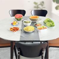 Mantel Desechable De Plástico Transparente Y Grueso PE Para Proteger La Mesa Y Decorar. Apta Para Redonda O Cuadrada Con Boca Elástica. - details 6