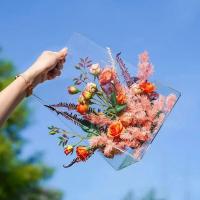 Vaso De Acrílico Portátil Cesta De Flores Transparente Moderna Para Decoración De Mesa Y Empaque Vaso De Flores Manejable - details 7