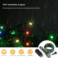Luces De Fairy LED De Cuero Genuino Duraderas Con 8 Modos Impermeables Para Decoración De Navidad Árbol Jardín Fiesta Lámpara De Césped - details 4