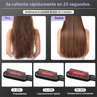 Cepillo De Pelo Eléctrico Para Llevar Rizador Y Secador Cerámico Calentamiento Rápido Profesional Moda Adecuado Para Hombres Y Mujeres - details 3