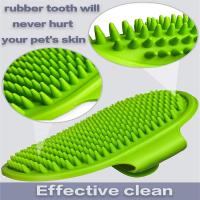 Cepillo de aseo para perros-Cepillo de baño para mascotas-Cepillo de baño con correa ajustable-Mango de goma para perros y gatos de pelo largo y corto - details 2