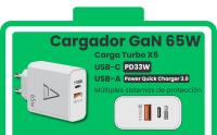 Cargador Ultra rapido GAN 65W Turbo Charging, USB c, Cable 5A 100 W, Cargador Compatible con iPhone Carga rapida, Samsung Carga rapida, xiaomi - details 0