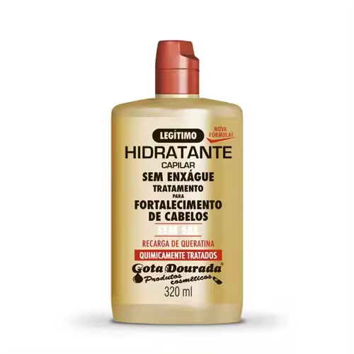 Crema de Peinar Gota Dourada Recarga de Queratina 320ml - 1