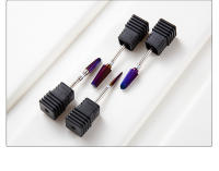 Brocas De Carburo De Titanio Conica Para Uñas 1/4pcs Color Morado pro 3/32 Pulgadas Taladro Para Manicura Eliminador De Polvo De Uñas - details 11