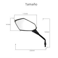 Espejos Retrovisores Para Motocicleta 8mm 10mm Scooter E-Bike 2Pcs/Pareja Espejo Convexo Trasero Para Electromóvil Material ABS - details 2