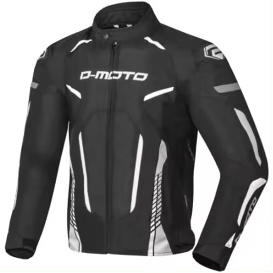 CHAQUETA CORTA DMOTO FRESPORT BLANCA SPORT MOTO DEPTJ3302BL - 1
