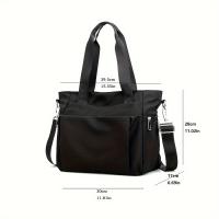 Bolso Grande Para Mujer Estilo Sencillo Y Elegante De Nailon Ligero Y Versátil Bolso De Hombro Único Bolso Casual De Mano - details 7