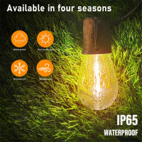 Luces De Cadena Solar LED Para Exterior Decoración De Navidad IP65 Impermeables S14 Guirnalda De Fiestas Para Jardín - details 7