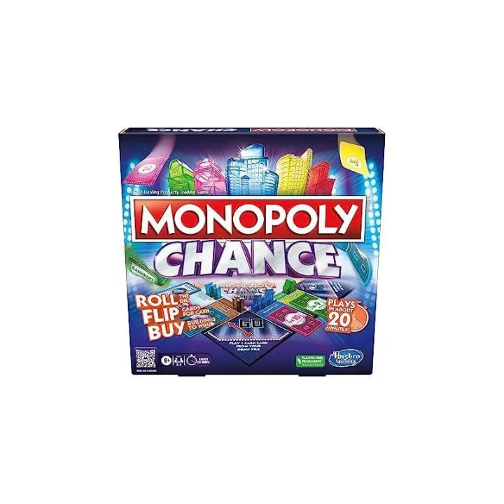 Hasbro Juego Monopoly Chance de Cartas Alto Nivel 20 Minutos - 1