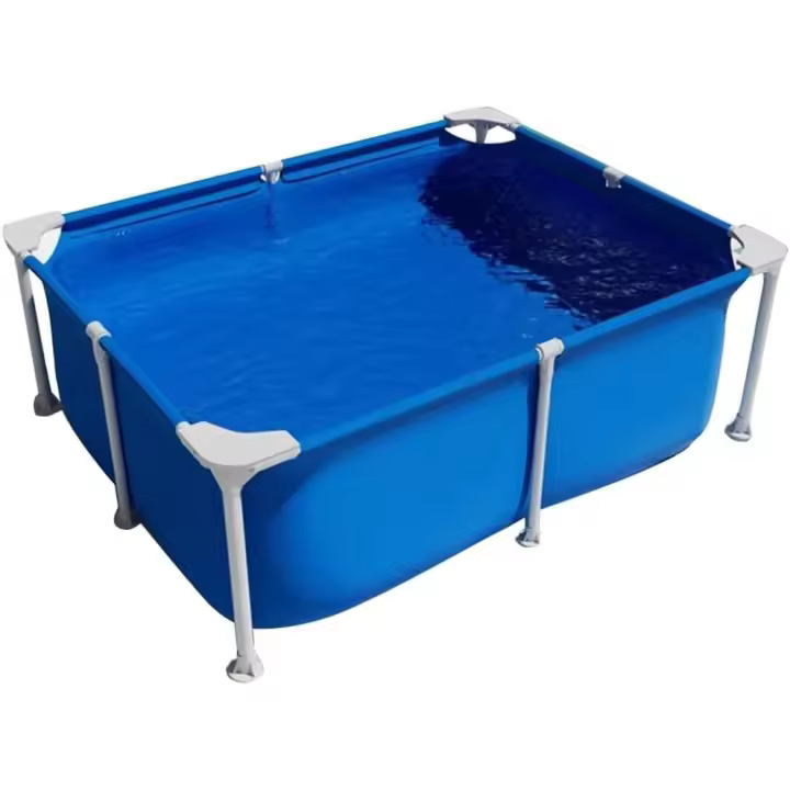 Steel Pool Pro Pool 120-300cm Pool al Aire Libre with Estructura de metal rectangular Pool al Aire Libre para estudiantes y adultos Pool grande para niños (150x105x45 cm) - 1