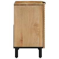 vidaXL Armario de lavabo de baño madera maciza mango marrón 62x33x58cm - details 2